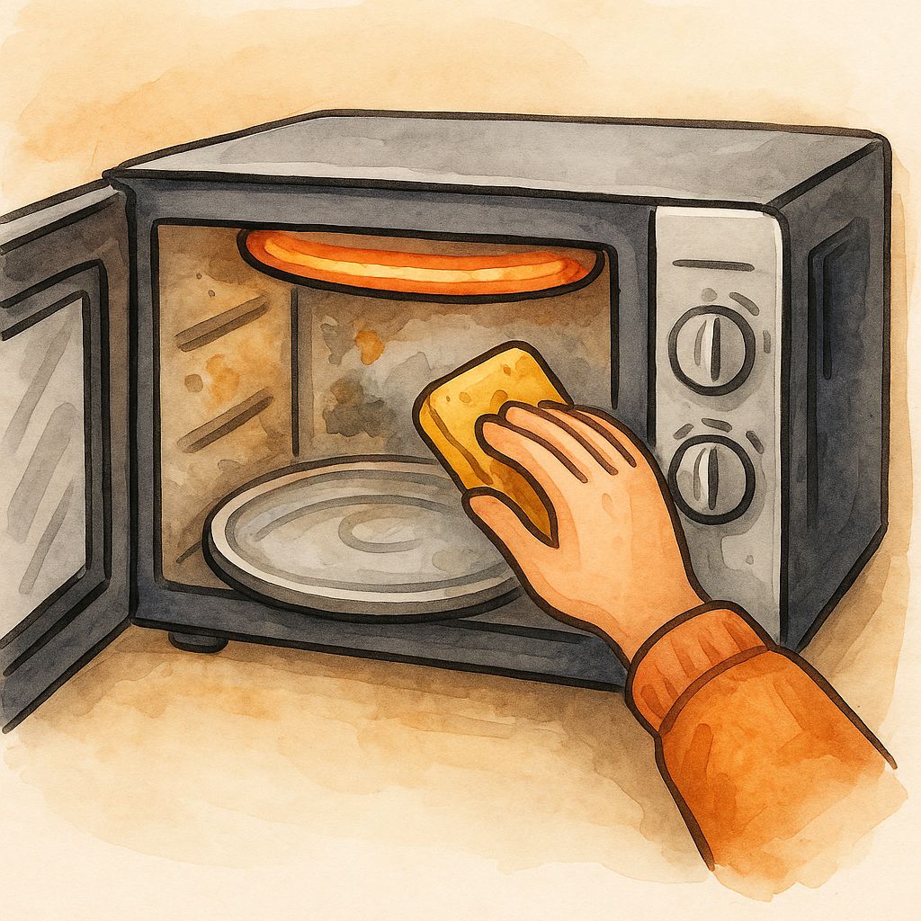 Mikrowelle Grill reinigen